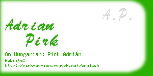 adrian pirk business card